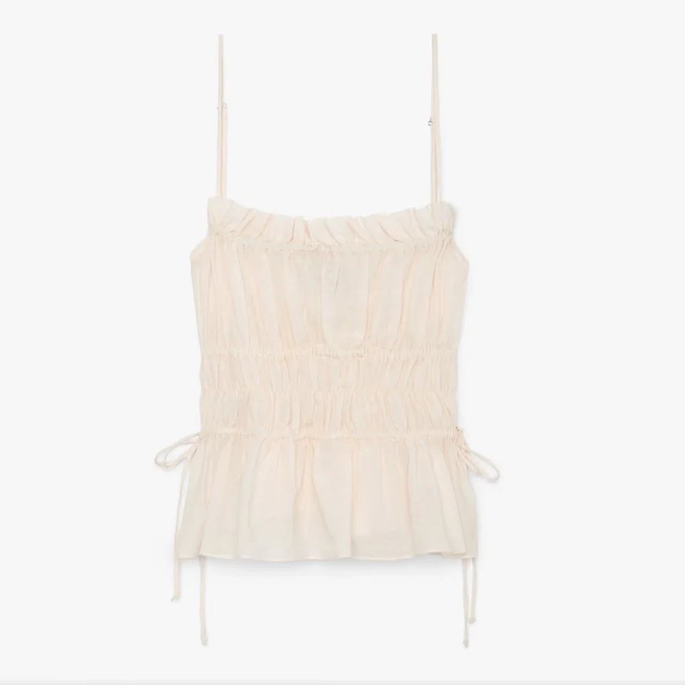 Ciao Lucia Anita Tank Top Ivory NWT Spring Classic Feminine Minimalist Neutral